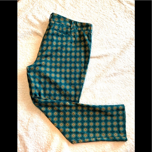 Land’s End Dark Academy Pants Green 14W New - Picture 2 of 9